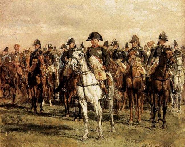 Jean-Louis-Ernest Meissonier Napoleon and his Staff China oil painting art